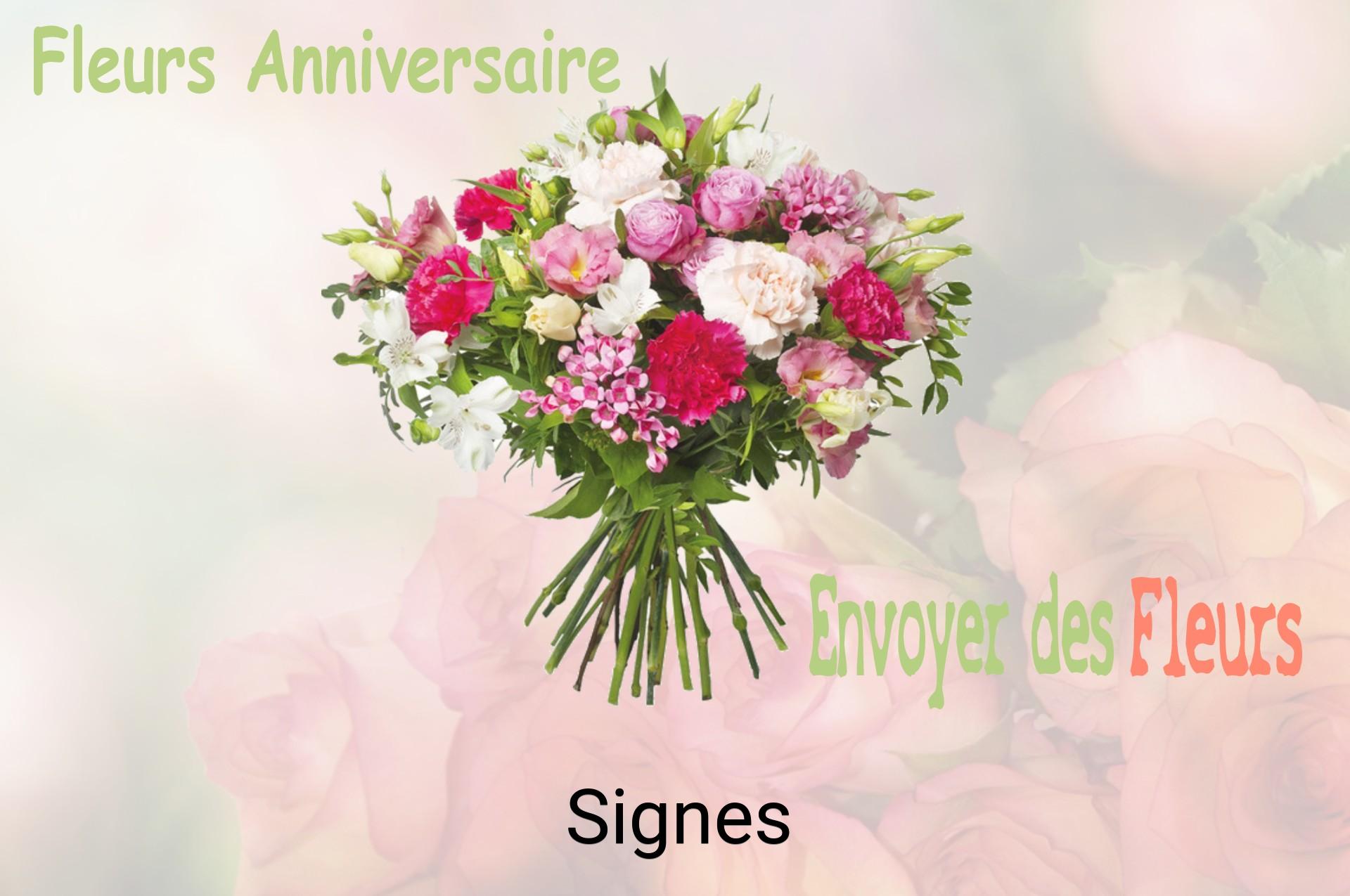 Bouquet de fleurs d’anniversaire livré à Signes